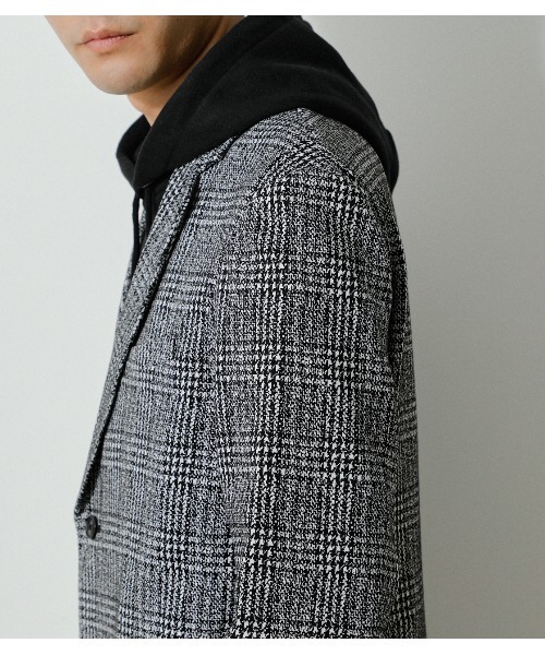 AZUL by moussy（アズールバイマウジー）の「KNIT JACQUARD JACKET/ニットジャガードジャケット（テーラードジャケット・メンズ・グレー系その他/ベージュ系その他・SMALL/LARGE/MEDIUM）」の19枚目の写真