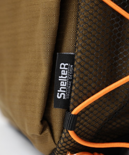 SHELTER】使いやすいスクエア型ショルダーバッグ（ショルダーバッグ