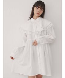 2wayレースカラーミニワンピース