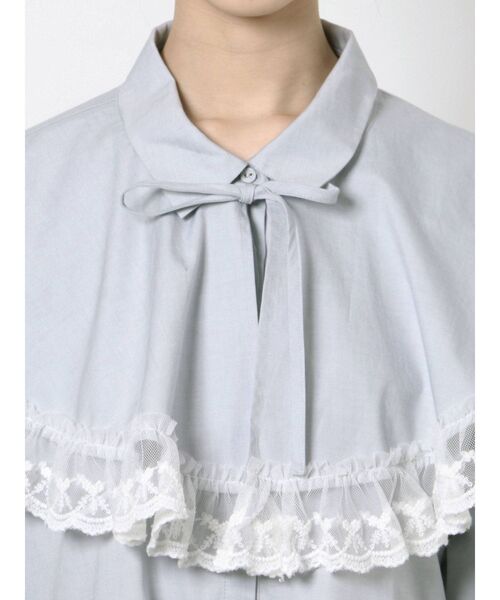 merry jenny（メリージェニー）の「2wayレースカラーミニワンピース（ワンピース・レディース・オフホワイト/ピンク/ライトブルー・FREE）」の10枚目の写真