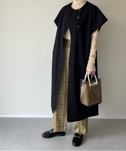 y/m by misato(イムバイミサト)の「クリアトートセットショルダーBAG(ショルダーバッグ・レディース・ブラウン/アイボリー・FREE)」の10枚目の写真