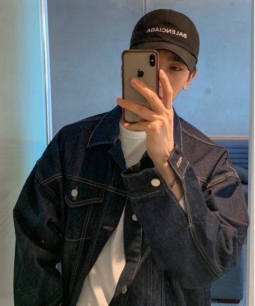 ASCLO(エジュクロ)の「ASCLO Perfect Ader Overfit Denim Jacket(デニムジャケット・メンズ・ライトブルー/ダークブルー・FREE)」の4枚目の写真