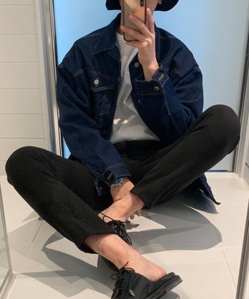 ASCLO(エジュクロ)の「ASCLO Perfect Ader Overfit Denim Jacket(デニムジャケット・メンズ・ライトブルー/ダークブルー・FREE)」の6枚目の写真