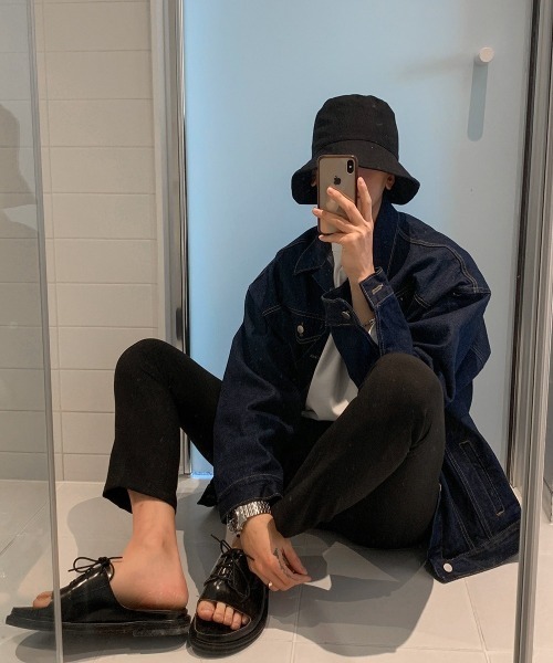 ASCLO(エジュクロ)の「ASCLO Perfect Ader Overfit Denim Jacket(デニムジャケット・メンズ・ライトブルー/ダークブルー・FREE)」の7枚目の写真