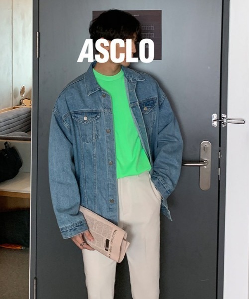 ASCLO(エジュクロ)の「ASCLO Perfect Ader Overfit Denim Jacket(デニムジャケット・メンズ・ライトブルー/ダークブルー・FREE)」の11枚目の写真