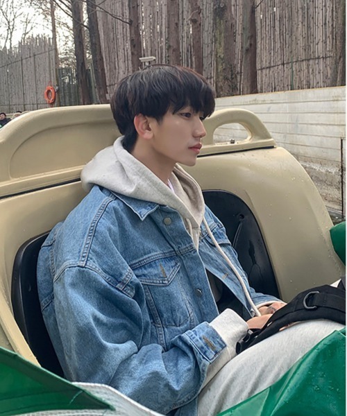 ASCLO(エジュクロ)の「ASCLO Perfect Ader Overfit Denim Jacket(デニムジャケット・メンズ・ライトブルー/ダークブルー・FREE)」の22枚目の写真