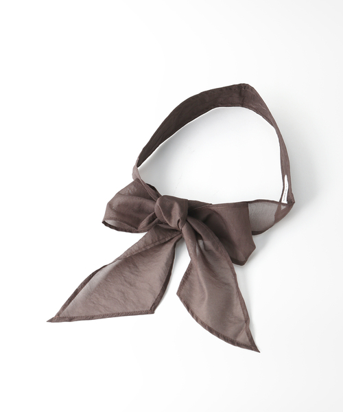 SLOBE IENA(スローブイエナ)の「【LE VERNIS/ル・ベルニ】 ヘアスカーフ(ヘアバンド・レディース・ブラック/ブラウン・FREE)」の3枚目の写真