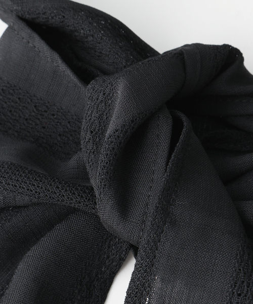 SLOBE IENA(スローブイエナ)の「【LE VERNIS/ル・ベルニ】 ヘアスカーフ(ヘアバンド・レディース・ブラック/ブラウン・FREE)」の9枚目の写真