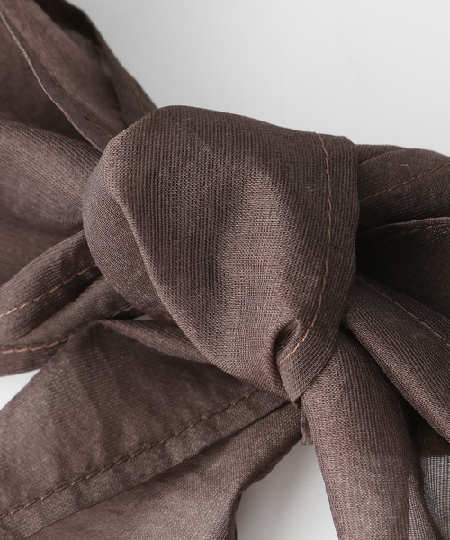 SLOBE IENA(スローブイエナ)の「【LE VERNIS/ル・ベルニ】 ヘアスカーフ(ヘアバンド・レディース・ブラック/ブラウン・FREE)」の10枚目の写真