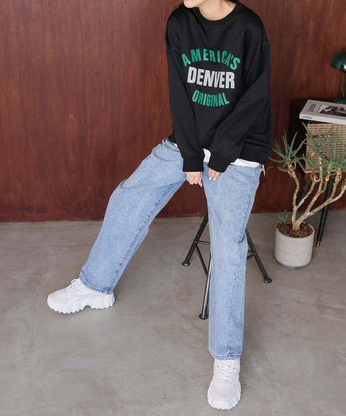 Ulysses(ユリシス)の「ロゴプリントトレーナー(スウェット・レディース・グレー/ブルー/ブラック・M/L)」の4枚目の写真