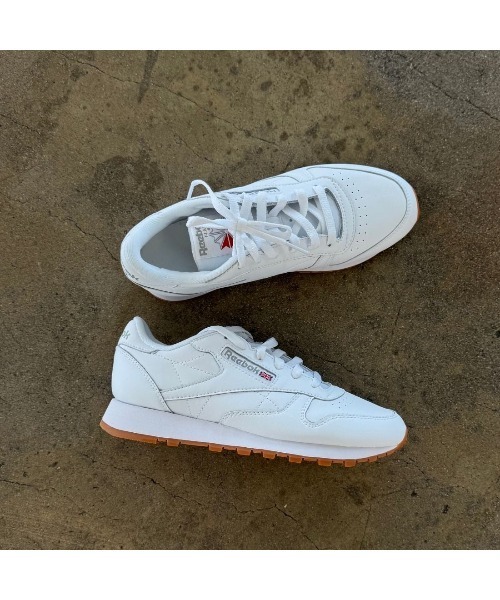 Reebok（リーボック）の「クラシックレザー / CLASSIC LEATHER（スニーカー・メンズ・ブラック/ホワイト×グレー/ホワイト/ブラック系その他/ホワイト系その他・25.5cm/27.0cm/24.0cm/27.5cm/26.0cm/26.5cm/28.5cm/28.0cm/23.0cm/23.5cm/24.5cm/29.0cm/25.0cm/30.0cm/22.5cm）」の10枚目の写真