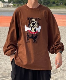 kutir | ブルドッグ刺繍ロンT(Tシャツ/カットソー)