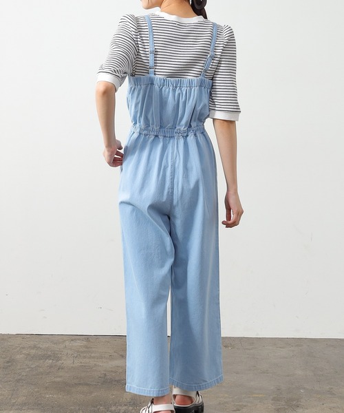 Honeys（ハニーズ）の「デニムオールインワン（つなぎ/オールインワン・レディース・インディゴブルー/ブルー/ブルー系その他・S/M/L）」の17枚目の写真