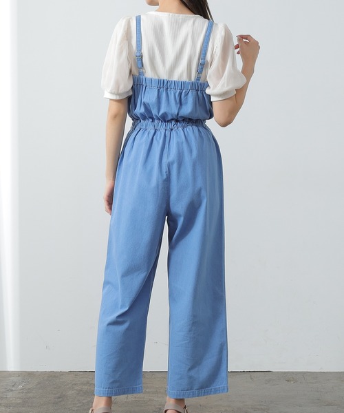 Honeys（ハニーズ）の「デニムオールインワン（つなぎ/オールインワン・レディース・インディゴブルー/ブルー/ブルー系その他・S/M/L）」の16枚目の写真