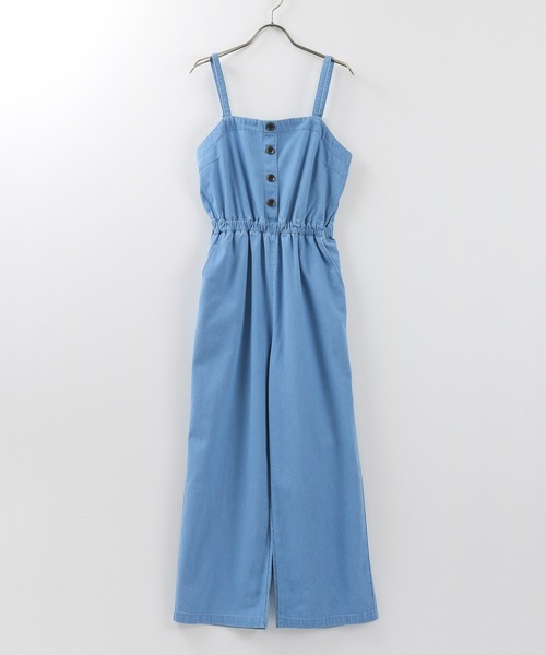 Honeys（ハニーズ）の「デニムオールインワン（つなぎ/オールインワン・レディース・インディゴブルー/ブルー/ブルー系その他・S/M/L）」の5枚目の写真