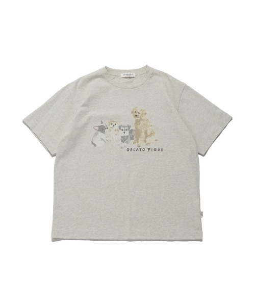 gelato pique（ジェラートピケ）の「【HOMME】DOGワンポイントT