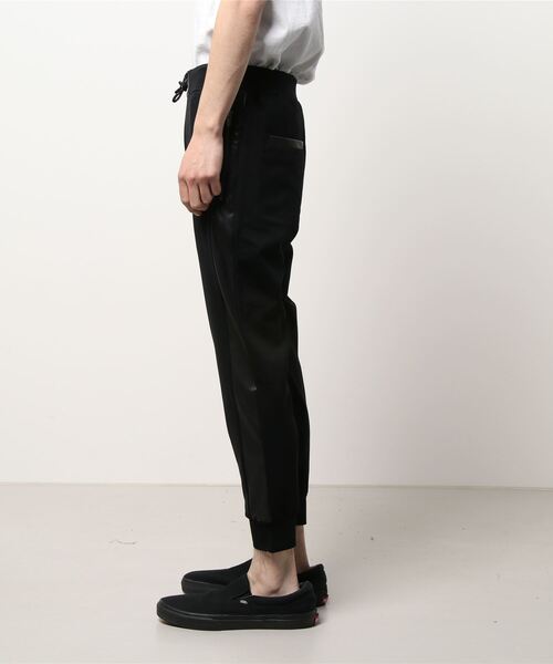 5351 POUR LES HOMMES（ゴーサンゴーイチプールオム）の「【LEON別注/セットアップ対応】コンビネーションレザーパンツ（スウェットパンツ・メンズ・ブラック/ホワイト・44/46/48/50）」の3枚目の写真