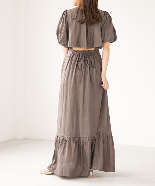 Heather（ヘザー）の「バックシャンカシュクールワンピース