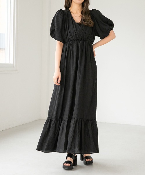 Heather（ヘザー）の「バックシャンカシュクールワンピース
