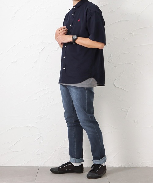 NAVY(ネイビー)の「NAVY JEANS COOL デニムストレートパンツ(デニムパンツ・メンズ・ライトインディゴブルー/ダークブルー・S/M/L/XL)」の3枚目の写真
