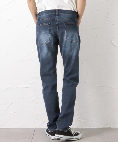 NAVY(ネイビー)の「NAVY JEANS COOL デニムストレートパンツ(デニムパンツ・メンズ・ライトインディゴブルー/ダークブルー・S/M/L/XL)」の8枚目の写真