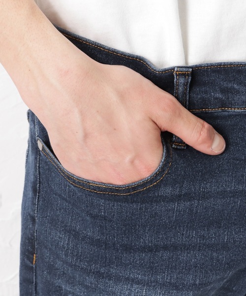 NAVY(ネイビー)の「NAVY JEANS COOL デニムストレートパンツ(デニムパンツ・メンズ・ライトインディゴブルー/ダークブルー・S/M/L/XL)」の11枚目の写真