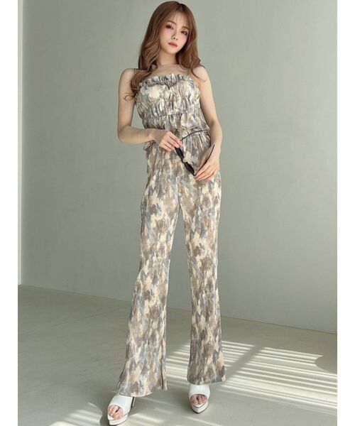 RESEXXY（リゼクシー）の「ニュアンスパターンプリーツパンツ【セットアップ着用可能】（その他パンツ・レディース・オレンジ/ブルー・FREE）」の13枚目の写真