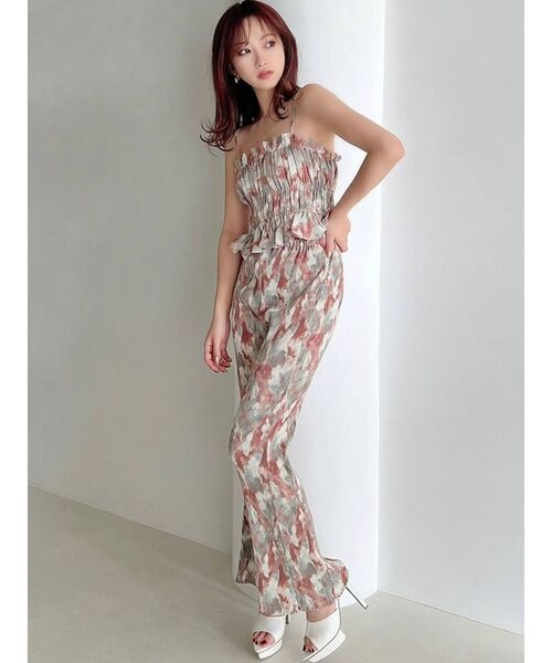 RESEXXY（リゼクシー）の「ニュアンスパターンプリーツパンツ【セットアップ着用可能】（その他パンツ・レディース・オレンジ/ブルー・FREE）」の16枚目の写真