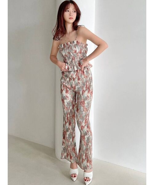 RESEXXY（リゼクシー）の「ニュアンスパターンプリーツパンツ【セットアップ着用可能】（その他パンツ・レディース・オレンジ/ブルー・FREE）」の18枚目の写真