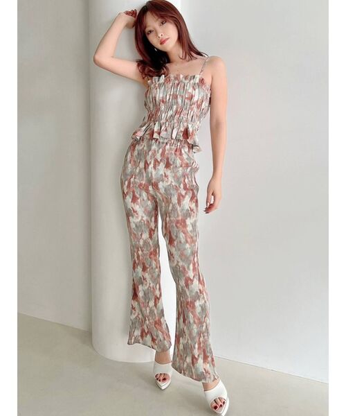 RESEXXY（リゼクシー）の「ニュアンスパターンプリーツパンツ【セットアップ着用可能】（その他パンツ・レディース・オレンジ/ブルー・FREE）」の11枚目の写真