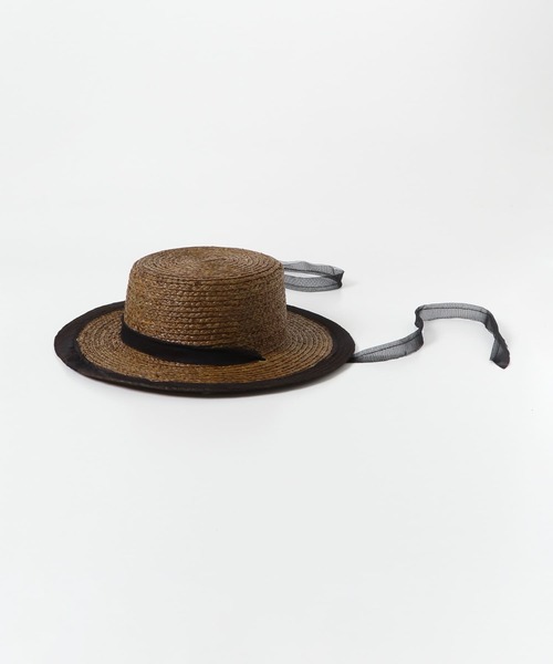 SENSE OF PLACE by URBAN RESEARCH（センスオブプレイスバイアーバンリサーチ）の「ラフィアブレードハット（ハット・レディース・ベージュ/ブラウン・ONE）」の9枚目の写真