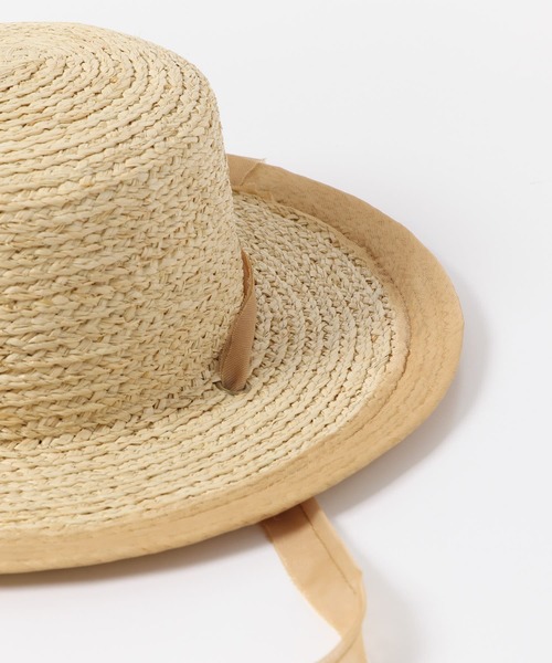 SENSE OF PLACE by URBAN RESEARCH（センスオブプレイスバイアーバンリサーチ）の「ラフィアブレードハット（ハット・レディース・ベージュ/ブラウン・ONE）」の12枚目の写真