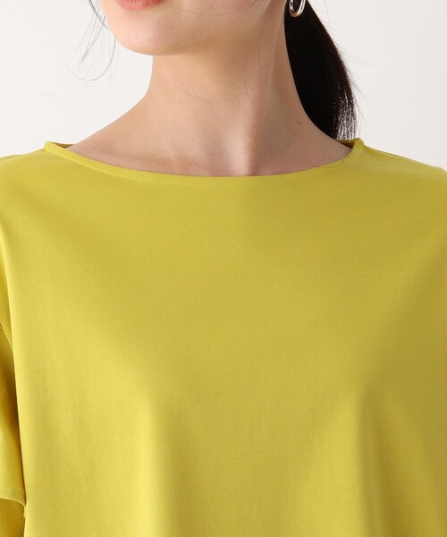 OPAQUE.CLIP（オペークドットクリップ）の「◆アイスクリアコットン ペタルスリーブカットソー【WEB限定サイズ】（Tシャツ/カットソー・レディース・ホワイト系/ブラック/マスタード/ブラウン系その他・36/38/40/42）」の8枚目の写真