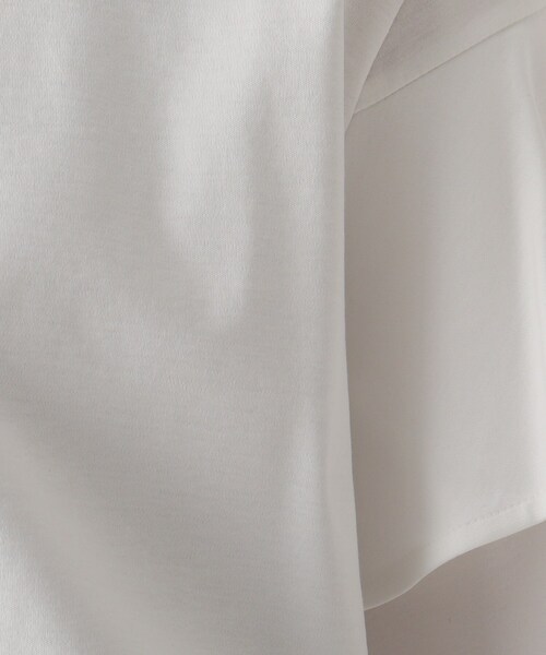 OPAQUE.CLIP（オペークドットクリップ）の「◆アイスクリアコットン ペタルスリーブカットソー【WEB限定サイズ】（Tシャツ/カットソー・レディース・ホワイト系/ブラック/マスタード/ブラウン系その他・36/38/40/42）」の11枚目の写真