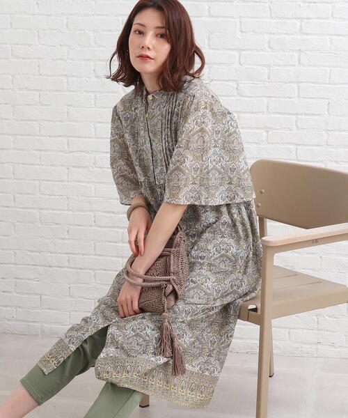 SHOO・LA・RUE（シューラルー）の「◆【INDIA】パネル柄ピンタックワンピース（ワンピース・レディース・ブルー系/イエロー系・02/03/04）」の11枚目の写真