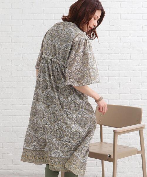 SHOO・LA・RUE（シューラルー）の「◆【INDIA】パネル柄ピンタックワンピース（ワンピース・レディース・ブルー系/イエロー系・02/03/04）」の13枚目の写真