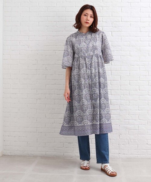 SHOO・LA・RUE（シューラルー）の「◆【INDIA】パネル柄ピンタックワンピース（ワンピース・レディース・ブルー系/イエロー系・02/03/04）」の19枚目の写真