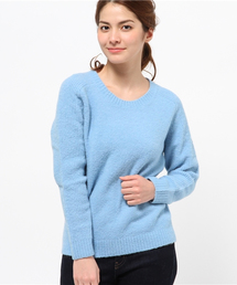 【DouDou】クルーネックニットプルオーバー