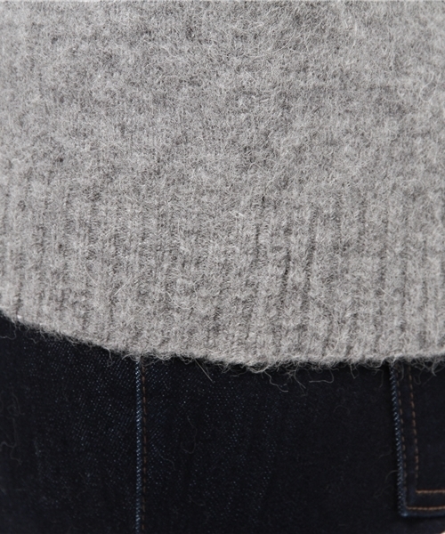 OUTLET（アウトレット）の「【DouDou】クルーネックニットプルオーバー（ニット/セーター・レディース・ホワイト/ブルー/グレー・FREE）」の9枚目の写真