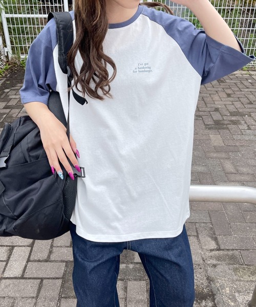 PairPair（ペアペア）の「ラグランバックプリントT(ユニセックス)（Tシャツ/カットソー・レディース・ブラック/ライトグリーン/ブルー系その他・MEDIUM/LARGE）」の16枚目の写真