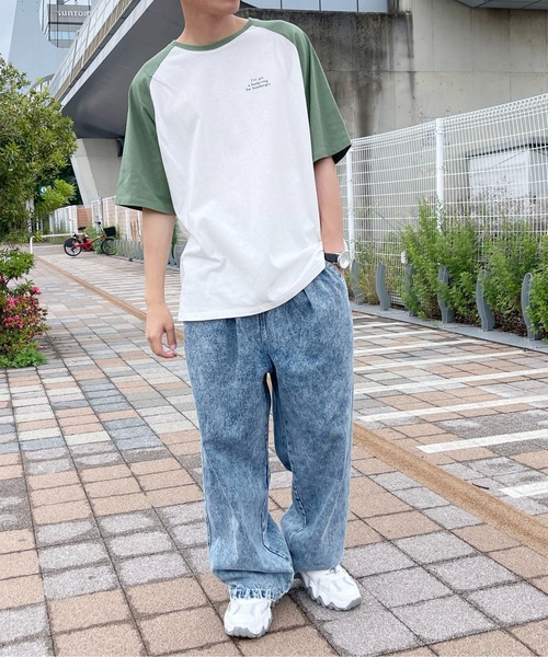 PairPair（ペアペア）の「ラグランバックプリントT(ユニセックス)（Tシャツ/カットソー・レディース・ブラック/ライトグリーン/ブルー系その他・MEDIUM/LARGE）」の10枚目の写真