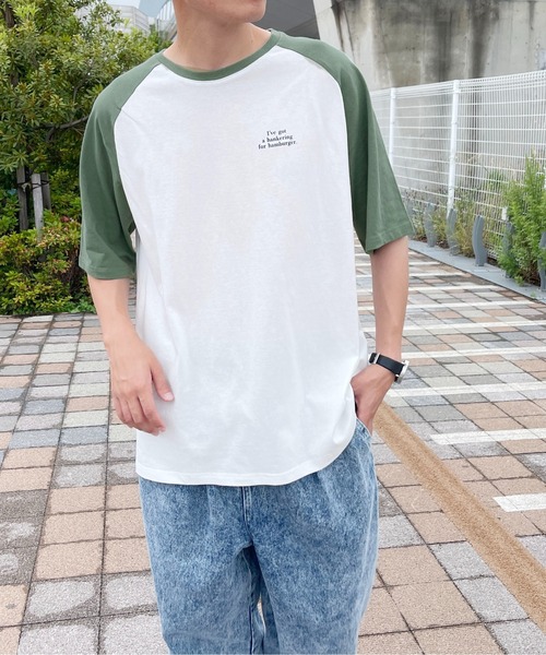 PairPair（ペアペア）の「ラグランバックプリントT(ユニセックス)（Tシャツ/カットソー・レディース・ブラック/ライトグリーン/ブルー系その他・MEDIUM/LARGE）」の21枚目の写真