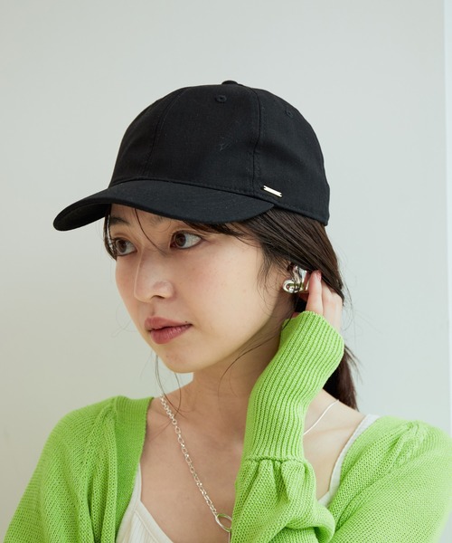 VIS（ビス）の「【抗菌防臭】麻混キャップ（キャップ・レディース・ブラック/ベージュ系その他2・FREE）」の2枚目の写真