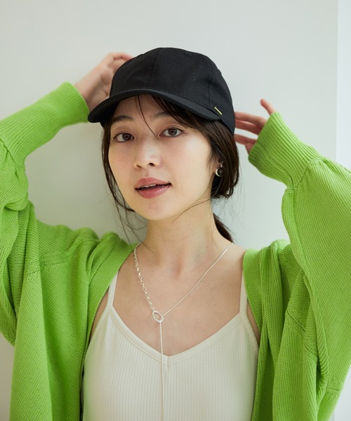 VIS（ビス）の「【抗菌防臭】麻混キャップ（キャップ・レディース・ブラック/ベージュ系その他2・FREE）」の9枚目の写真