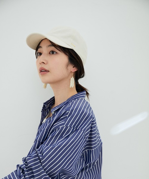 VIS（ビス）の「【抗菌防臭】麻混キャップ（キャップ・レディース・ブラック/ベージュ系その他2・FREE）」の10枚目の写真