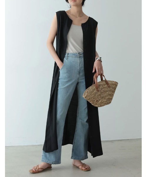 Re:EDIT（リエディ）の「マルチウェイノースリーブワンピース（ワンピース・レディース・ブラック/ブルー/オレンジ・SHORT/MEDIUM/LARGE）」の2枚目の写真