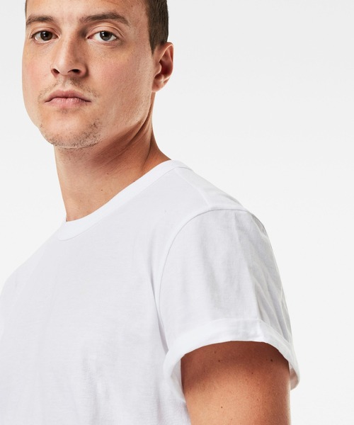 G-STAR（ジースター）の「DUCTSOON RELAXED T-SHIRT/ワンポイント/ロゴT（Tシャツ/カットソー・メンズ・ダークブルー/ホワイト/ダークブラック・X-LARGE/LARGE/MEDIUM/SMALL/X-SMALL）」の6枚目の写真