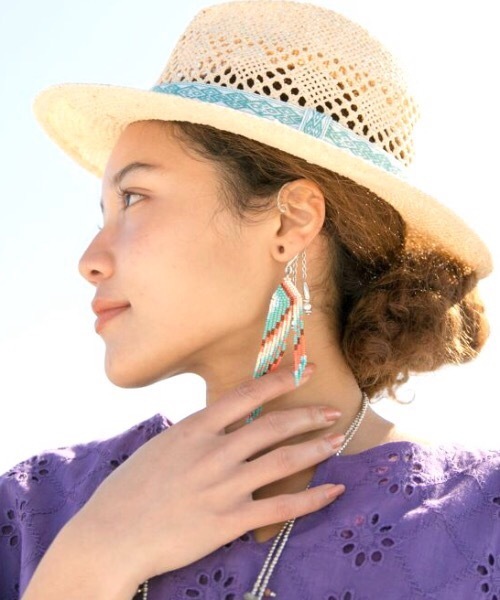 チャイハネ（チャイハネ）の「【チャイハネ】ビーズフリンジイヤーフック（イヤーカフ・レディース・シルバー/ゴールド・FREE）」の3枚目の写真