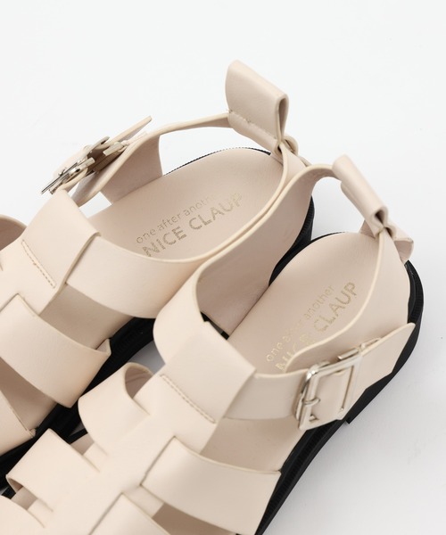 one after another NICE CLAUP(ワンアフターアナザーナイスクラップ)の「グルカサンダル(サンダル・レディース・アイボリー/ブラック・SMALL/MEDIUM/LARGE)」の16枚目の写真