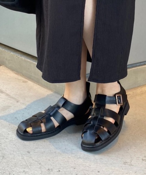 one after another NICE CLAUP(ワンアフターアナザーナイスクラップ)の「グルカサンダル(サンダル・レディース・アイボリー/ブラック・SMALL/MEDIUM/LARGE)」の20枚目の写真